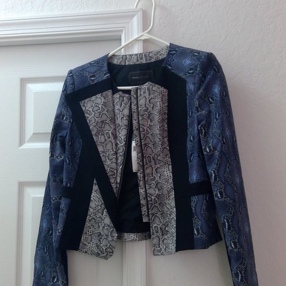 BCBGMaxAzria Jackets & Blazers - Bcbg python printed jacket